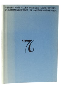 Horst Janssen, Radierungen 1976, Book With Signed Etching