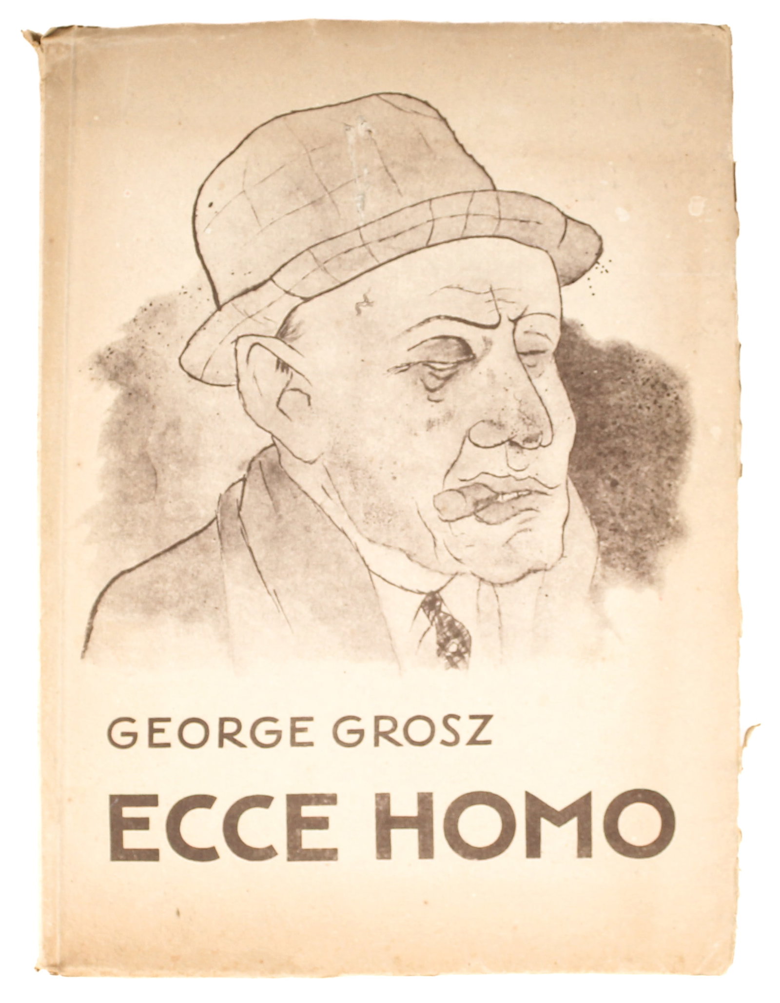 George Grosz, Ecce Homo, Edition C, 1923: Description: Softcover, containing 84 black and white illustrations and 16 color plates representing the decadence of the upper classes in Post-WWI Germany during the Weimar era. Plate XV appears to h