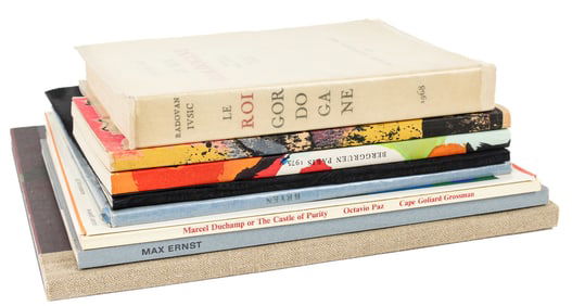 Art Books, Le roi Gordogane, Toyen / Radovan Ivsic, Bergruen Catalogs, Camille Bryen, Max Ernst,