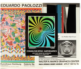 Three Posters, Graphic Design Etc. E. Paolozzi, Leo Maranz, Banchoff