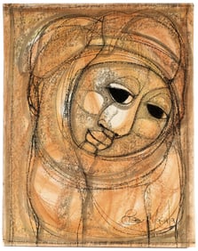 Benjamin 'Ben' Macala (South Africa, 1937-1997) Pastel Drawing