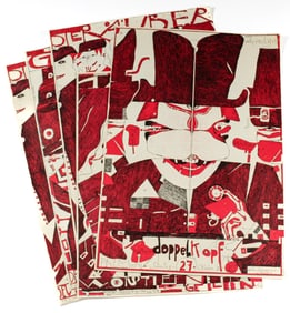 Horst Janssen (German, 1929-1995) Five Signed Color Lithograph Posters