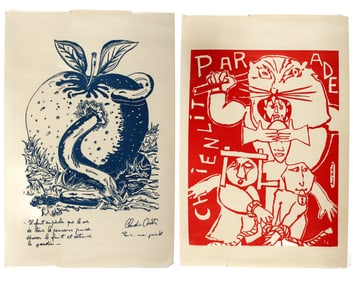Mai 1968 French Student Uprising Posters, Chienlit Parade, Claudio Costa
