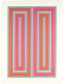 Richard Anuszkiewicz (American, 1930-2020) Untitled, From The Peace Portfolio, Signed & Numbered