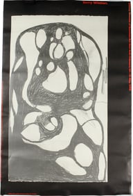 Terry Winters (American B. 1949) Large Whitney Exhibition Lithograph Poster