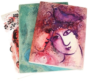 Marc Chagall, Three Books, Lithographe III, Daphnis & Chloe, Graphic Work
