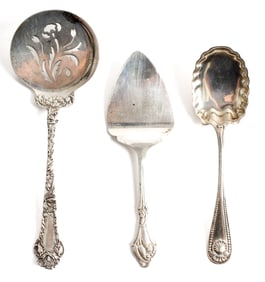 Group of Three Sterling Silver Serving Pieces