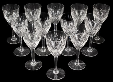 St. Louis Crystal Chantilly Burgundy Wine Glasses