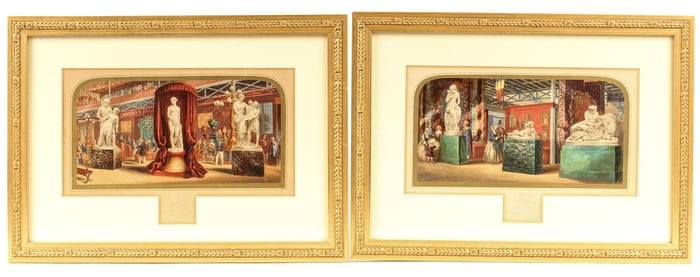 George Baxter (English, 1804-1867) Gems Of The Great Exhibition No. 2 / 3, Oil Prints