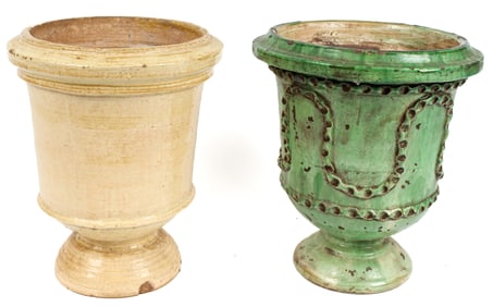 Antique French Terracotta Garden Pots / Planters