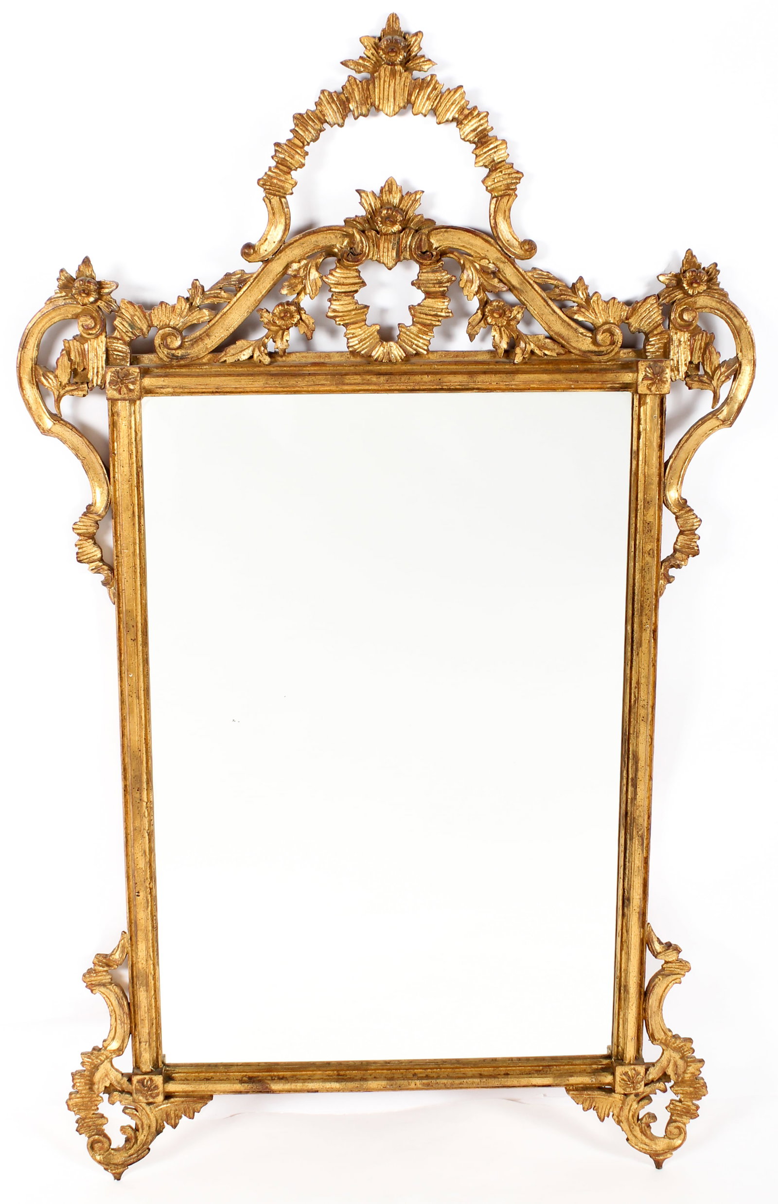 Large Italian Florentine Giltwood Mirror (1 of 11)