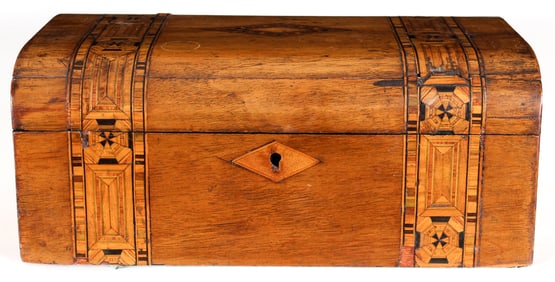 19th C. English Turnbridge Ware Inlaid Box