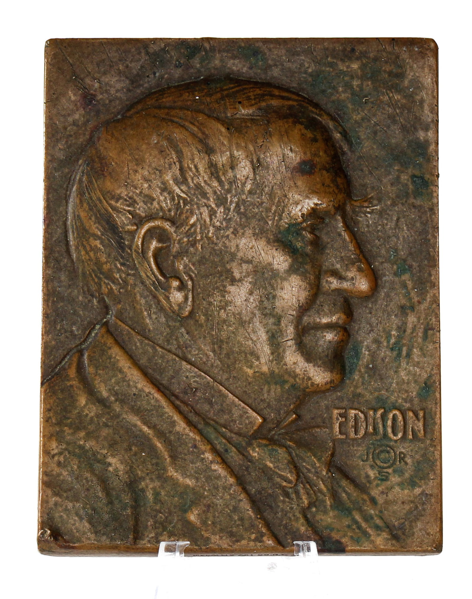 Thomas Edison Bronze Plaque, 50th Anniversary Medallion 1929, John R. Sinnock (1 of 6)