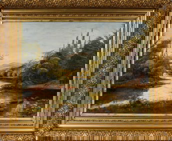 Victorian American School Landscape Painting