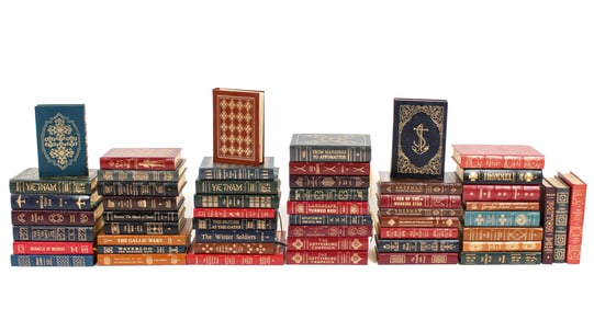 Easton Press Military History Books, 53 Volumes Incl. Civil War, WWI, WWII