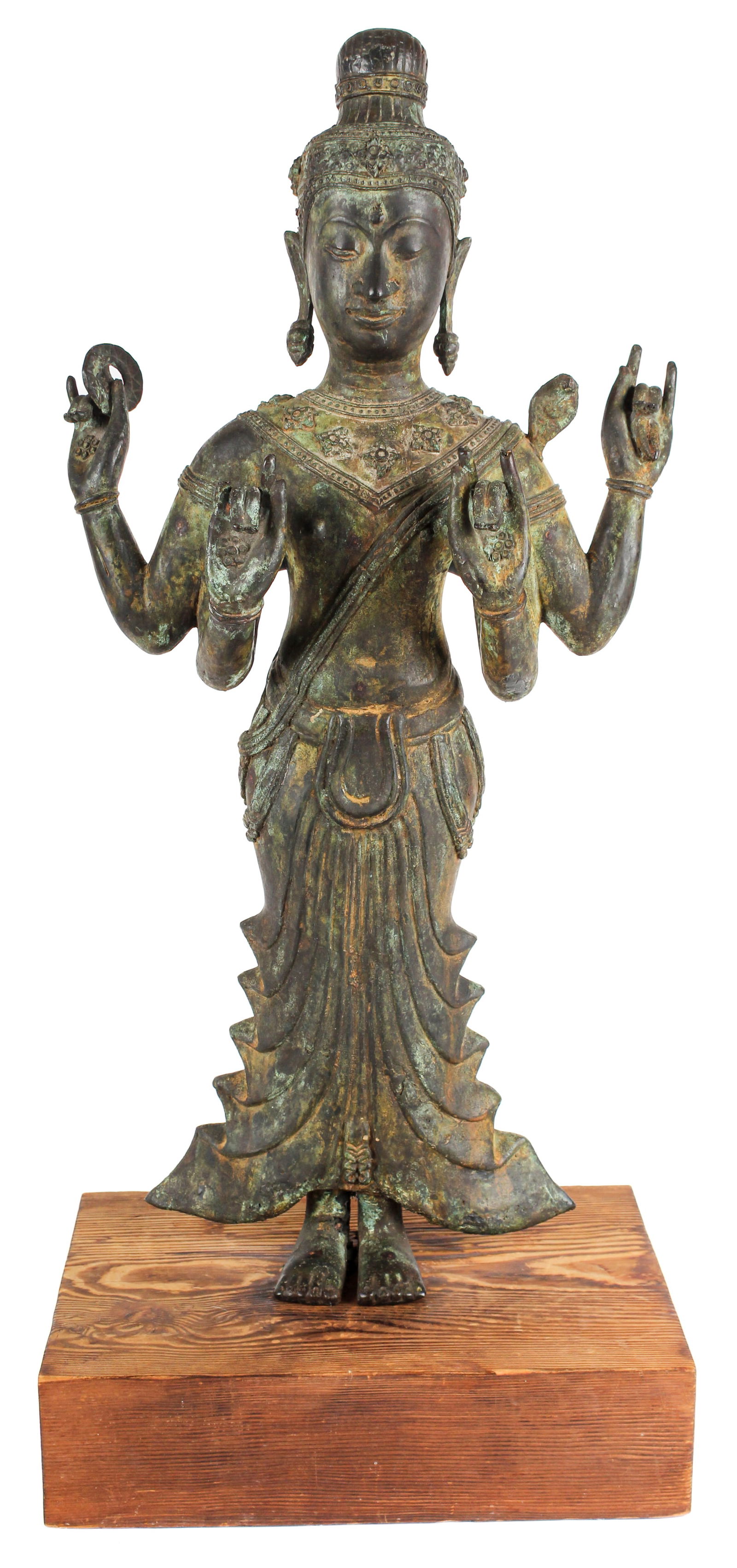Thai Bronze Sculpture of a Bodhisattva, 17th/18th century (1 of 8)