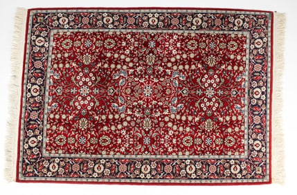Turkish Hereke Wool Rug, 6.5' x 4'