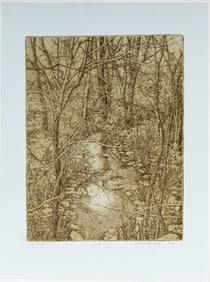 Gillian Pederson-Krag (American, B. 1938) Landscape, Signed Etching