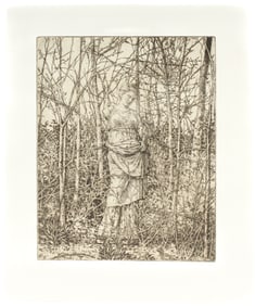 Gillian Pederson-Krag (American, B. 1938) Landscape, Signed Etching