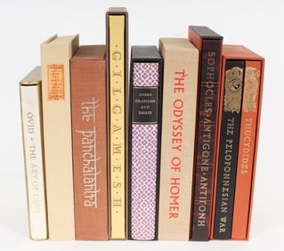 Limited Editions Club Classics Incl. The Odyssey, Confucius, Panchatantra, Ovid