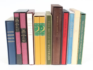 Limited Editions Club French Literature Incl. Jules Verne, Francois Villon, Baudelaire