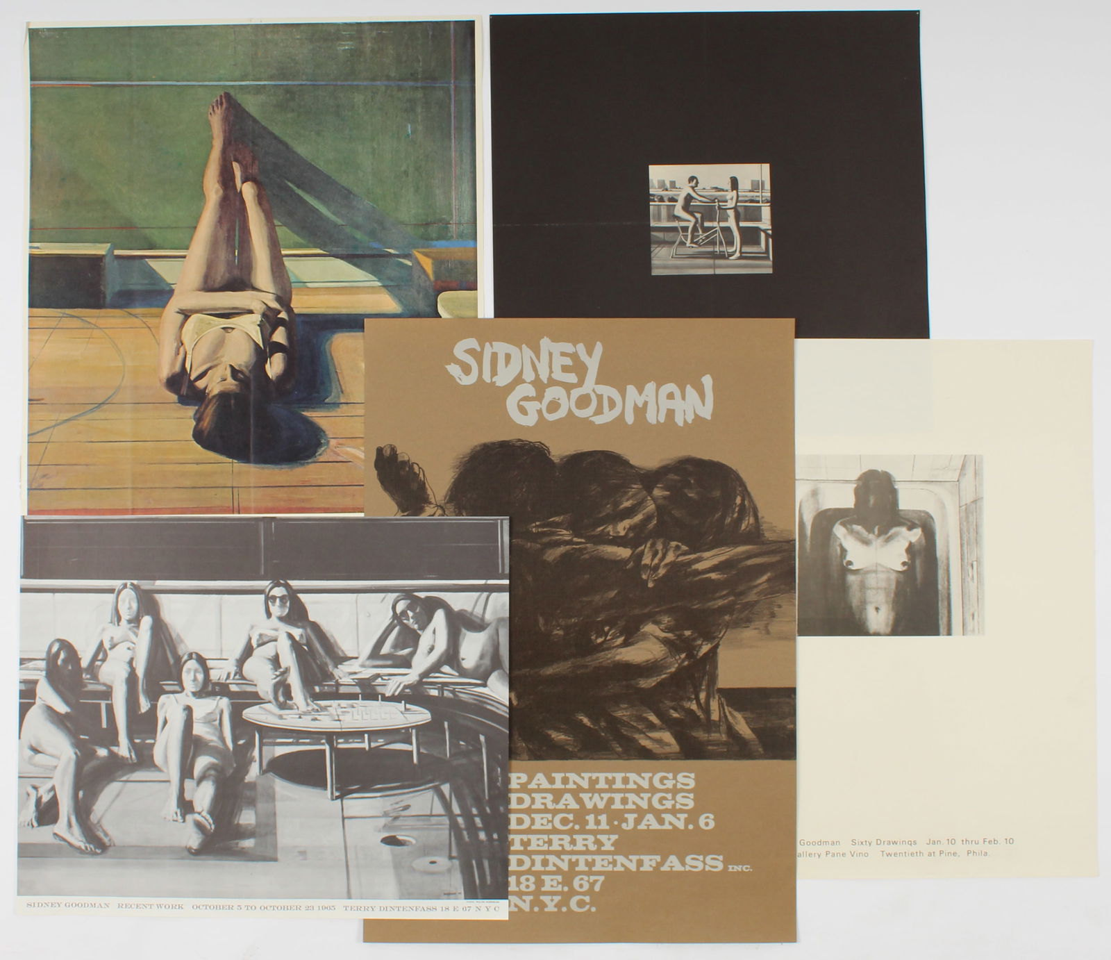 Five Sidney Goodman Exhibition Posters (1 of 3)