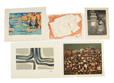 Modernist Prints Incl. Jean Charlot, Rudolf Kugler, Felice Casorati