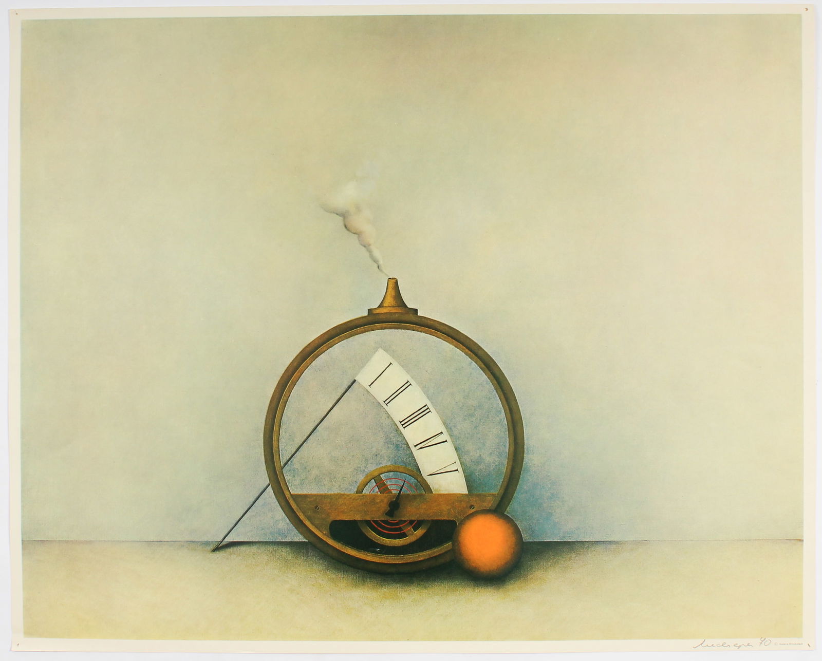 Friedrich Meckseper (German, B. 1936) Signed Offset Lithograph 'Nature Morte' (1 of 4)