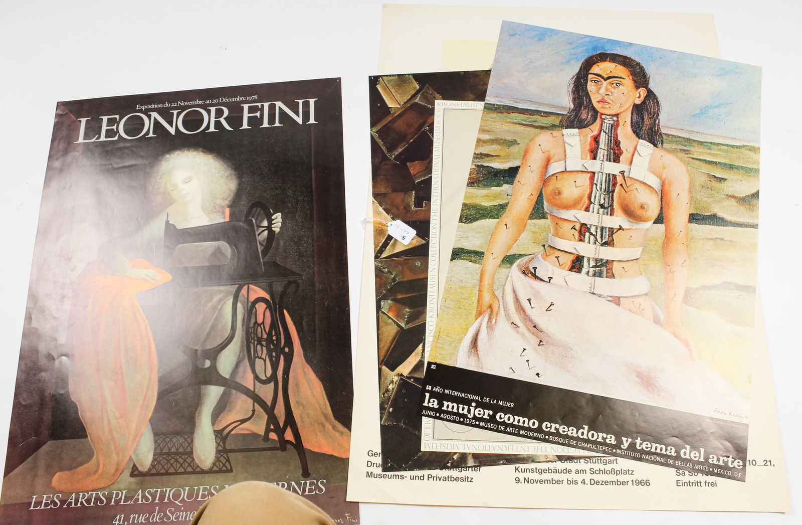 Modern Art Exhibition Posters, Robert Motherwell, Zoltan Kemeny, Saul Steinberg, Internation Museum: Description: A group of international exhibition offset lithographic posters to include, a 1973 International Museum of Erotic Art exhibition poster, a 1970 Zoltan Kemeny exhibition poster from Galeri