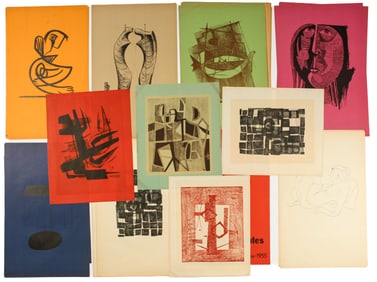 Argentinian Modernist Lithographs Incl. Alejandro Vainstein, Sarah Grillo, Leopoldo Novoa