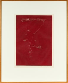 John Dowell (American, B. 1941) Philadelphia Song, Hand-Colored Aquatint and Etching