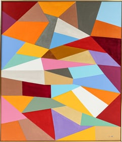 Large Contemporary Abstract Oil on Canvas Painting