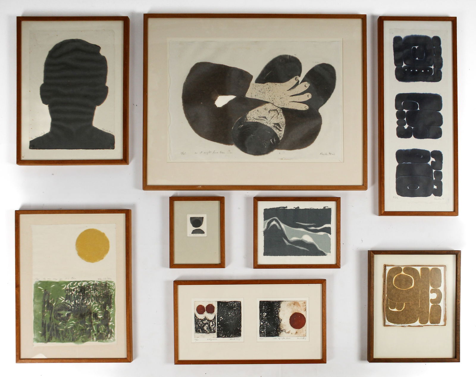 Richard Kemble (American, 1932-2007) Eight Woodcuts (1 of 7)