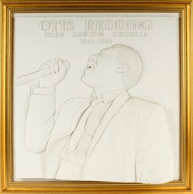 Andrew Wood (British, B. 1950) Otis Redding, Plaster Relief Sculpure