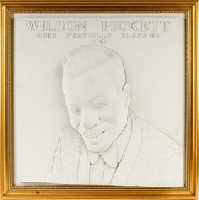 Andrew Wood (British, B. 1950) Wilson Pickett, Plaster Relief Sculpture