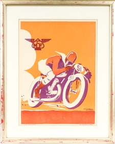 Geo Ham, MCF Moto Club de France 1935 Original Poster