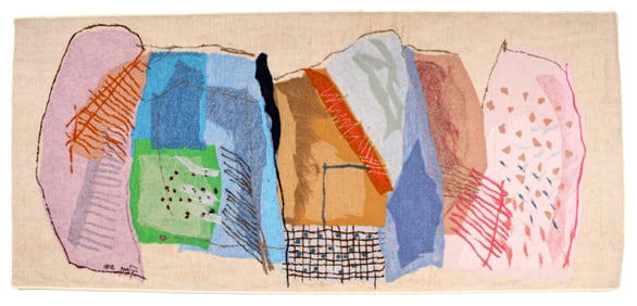 Calman Shemi (Israeli, B. 1939) Abstract Tapestry Soft Painting
