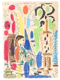 Pablo Picasso, L'Atelier De Cannes, 1960 Lithograph, Ces Peintres nos Amis