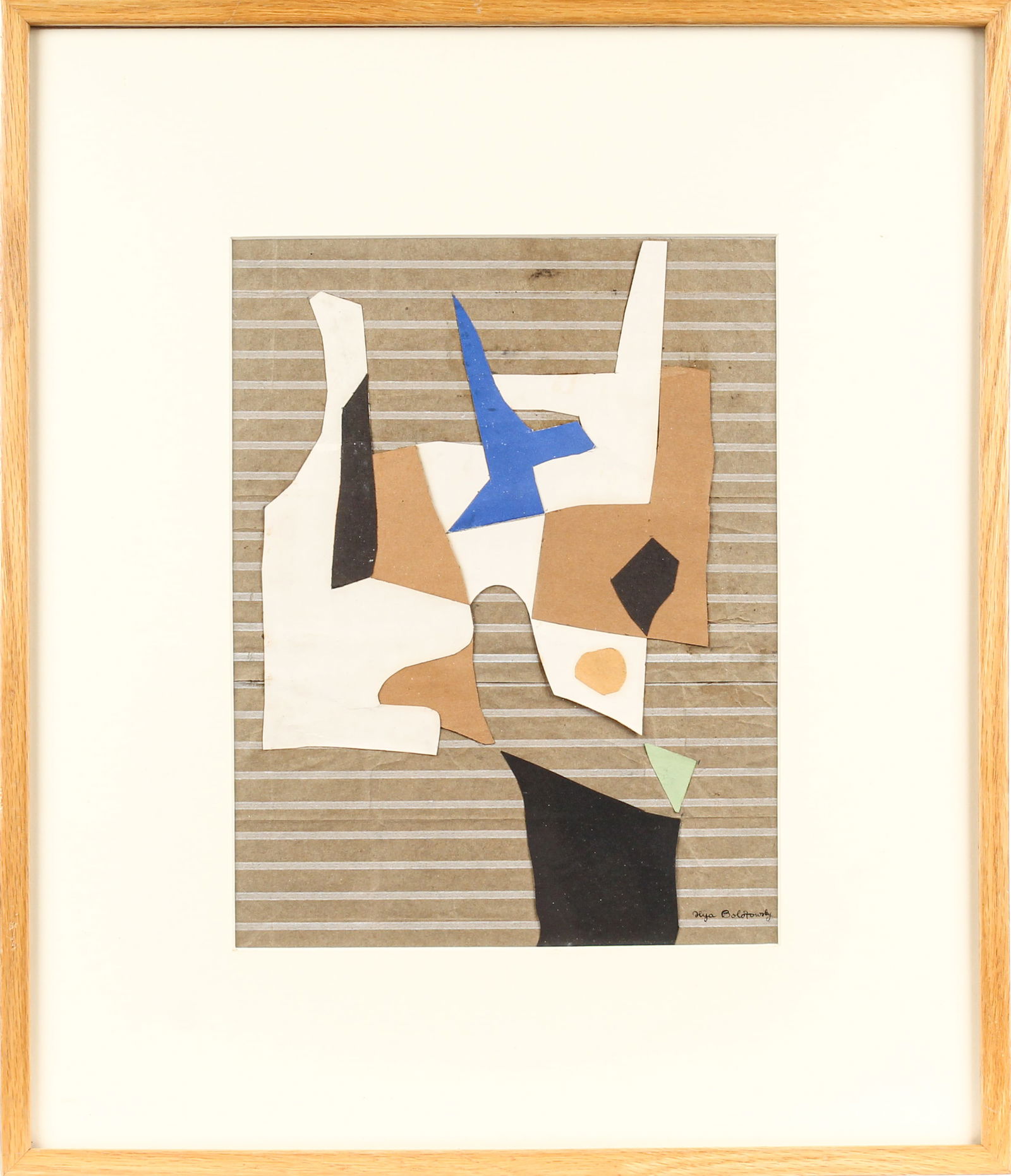 Ilya Bolotowsky (Russian/American, 1907-1921) Abstraction #1 (c658), Collage (1 of 5)