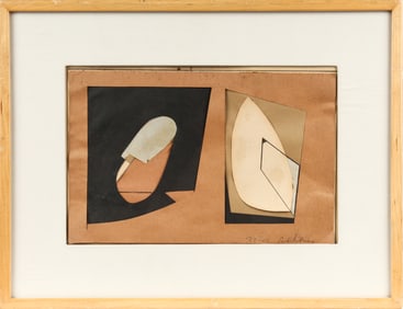 Balcomb Greene (American, 1904-1990) Untitled (38-03), Signed Abstract Collage