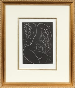 Henri Matisse (French, 1864-1954) Nu au Bracelet, Linoleum Cut