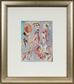 Rolph Scarlett (Canadian, 1889-1984) Abstract, Mixed Media on Paper