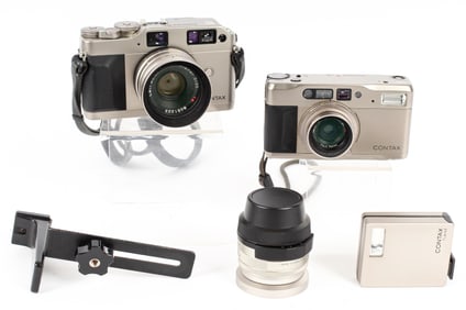Contax G1 Rangefinder Camera & TVS Point & Shoot Camera