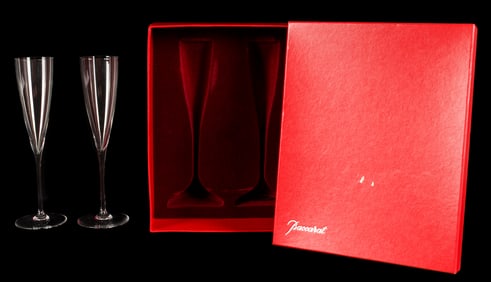 Baccarat Crystal Dom Perignon Champagne Flutes
