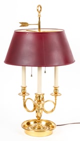 French Gilt Bronze Bouillotte Lamp