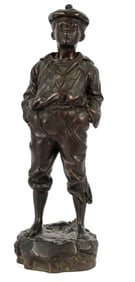 Victor (Vlaclav) Szczeblewski (Polish, Active 1885-1900) Mousse Siffleur, Bronze Sculpture