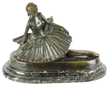 Attr. to Genevieve Granger (French, 1877-1967) Ballerina Bronze Sculpture