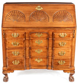 American Mahogany Block Front Desk