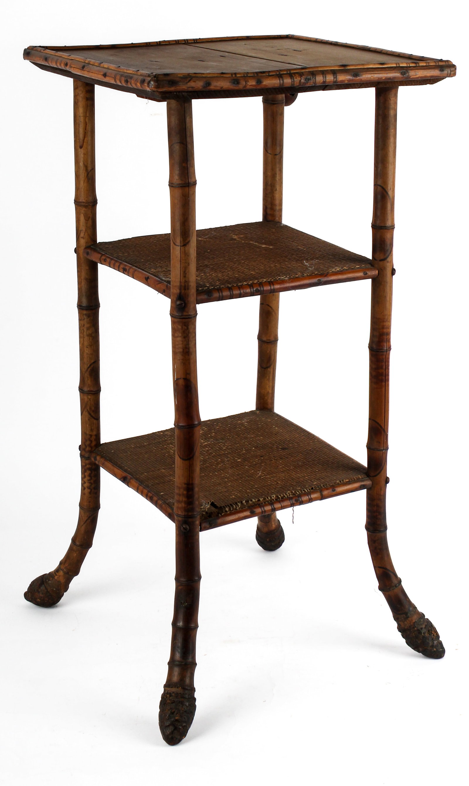 Victorian Torched Bamboo Plant Stand (1 of 12)