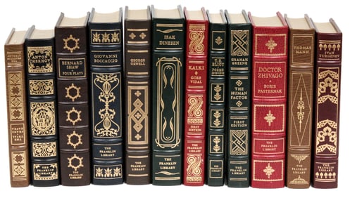 The Franklin Library Leather Bound American Literature Books Incl. First Editions